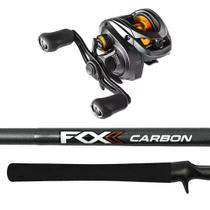 Kit Pesca Carretilha Marine Sports Zest Fox 7000 + Vara Fox C581MH 1,73m 12-25Lb