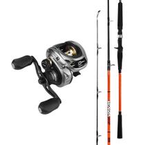 Kit Pesca Carretilha Venza GTO 11000 + Vara Venza BG C701H 2,13m 20-50 Lbs