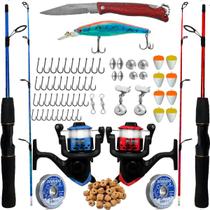Kit Pesca Completo Vara 1,20m 6kg com Acessórios Kit Pesca Completo Vara 1,20m 6kg com Acessórios