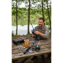 Kit Pesca Completo: Vara Telescópica + Molinete + Acessórios Kit Pesca Completo: Vara Telescópica + Molinete + Acessórios