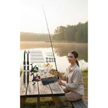 Kit Pesca Completo: Vara Telescópica + Molinete + Acessórios