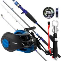 Kit Pesca Iniciante Carretilha Drag5Kg Vara 20Lbs E Alicate