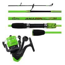 Kit Pesca Leve Sahara Amazon Molinete com Linha + Vara 1,50m 8-12 Lbs 2 Partes