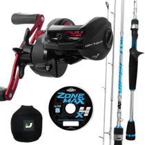 Kit Pesca Makis Fishing Carretilha 11 Rolamentos Vara Viper