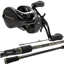 Kit Pesca Maruri Black Tamba Carretilha BG Vara 2,70mts 30lb