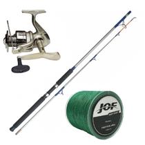 Kit Pesca Molinete Elite 6000 Vara S. Cast 2,13m Linha Multi