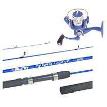 Kit Pesca Molinete Joker 4BB + Vara Saint Tsuna Micro Light Inteiriça