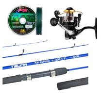 Kit Pesca Molinete Joker 800 Black + Vara Tsuna 1,35m + Linha Max Force - 100m Kit Pesca Molinete Joker 800 Black + Vara Tsuna 1,35m + Linha Max Force - 100m