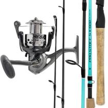 Kit Pesca Molinete Mega 4000 com Vara Staff 1,80mts 10-20lbs