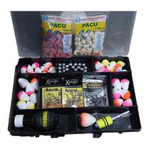 Kit Pesca PACU TAMBAQUI Maleta Anzol Massinha Feromonio etc