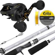 Kit Pesca Pesqueiro Carretilha Black pira Vara Garbus Im8 2,10mt 40-80lb Lado da Manivela:Esquerdo Kit Pesca Pesqueiro Carretilha Black pira Vara Garbus Im8 2,10mt 40-80lb Lado da Manivela:Esquerdo