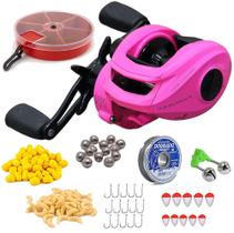 Kit Pesca Pesqueiro Montana Pink 6kg Com Estojo Completo