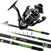 Kit Pesca Praia Carretel Alumínio Vara Telescópica Veltrix Cor:Nx 5000Tamanho:Vara 4,20 Kit Pesca Praia Carretel Alumínio Vara Telescópica Veltrix Cor:Nx 5000Tamanho:Vara 4,20