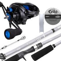 Kit Pesca Profissional Carretilha Tigon BG 300 Vara 60lb 2,70m Pesqueiro Kit Pesca Profissional Carretilha Tigon BG 300 Vara 60lb 2,70m Pesqueiro