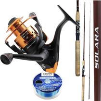Kit Pesca Profissional Vara Shimano Solara e Molinete 4000