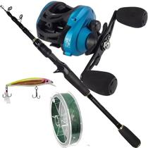 Kit Pesca Tucunaré Carretilha M21 Slim Pro Vara Telescópica Kit Pesca Tucunaré Carretilha M21 Slim Pro Vara Telescópica