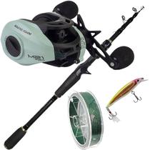 Kit Pesca Tucunaré Carretilha M21 Slim Pro Vara Telescópica - ALBATROZ Kit Pesca Tucunaré Carretilha M21 Slim Pro Vara Telescópica - ALBATROZ
