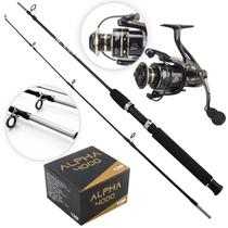Kit Pesca Vara 1,65 metros 30lb com Molinete 13 rolamentos
