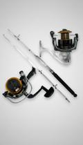 Kit Pesca Vara Fibra Maciça 1.65m Molinete 14 Rolamentos Kit Pesca Vara Fibra Maciça 1.65m Molinete 14 Rolamentos