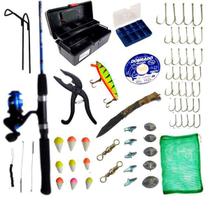 Kit Pesca Vara Molinete Caixa Completa Isca Artificial Itens Kit Pesca Vara Molinete Caixa Completa Isca Artificial Itens