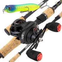 Kit Pesca Vara Selena 20Lbs Carretilha M21 9kg Drag + Isca