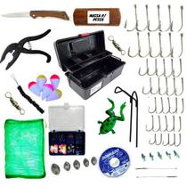 Kit Pescaria Maleta Completa Acessórios Pesca