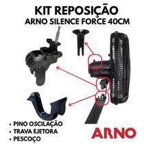 Kit Pescoço Articulador + Pino + Trava Ejetora Ventilador Arno 40 cm Silence FORCE Kit Pescoço Articulador + Pino + Trava Ejetora Ventilador Arno 40 cm Silence FORCE