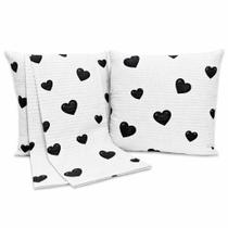Kit Peseira King Piquet Com Capas de Almofadas Com 3 Pçs Passadeira Cama