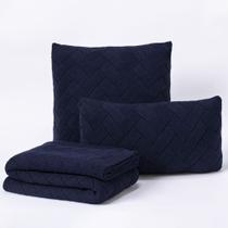 Kit Peseira Manta Sofa Cama Solteiro 150x60cm + 2 Capas de Almofada Londres