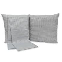 Kit peseira QUEEN com 2 Capas de Almofadas 40x40cm Piquet