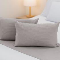 Kit Peseira Queen com Par De Almofadas 60cmx30cm 03 Pçs Nobre