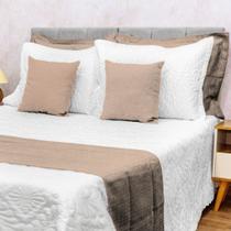 Kit Peseira Solteiro 3 peças Piquet Favinho Liso e Estampado