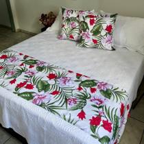 Kit Peseira Xale Cama Queen 2 Capas De Almofada Kit Peseira Xale Cama Queen 2 Capas De Almofada