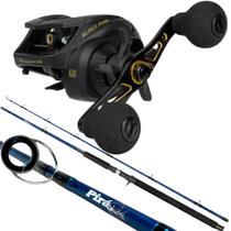 Kit Pesqueiro 25kg Black Pira Vara Pesca Pesada 2,73mt 80lb Kit Pesqueiro 25kg Black Pira Vara Pesca Pesada 2,73mt 80lb