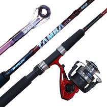 Kit Pesqueiro Profissional Vara Tamba 80lb Molinete 4000 Kit Pesqueiro Profissional Vara Tamba 80lb Molinete 4000