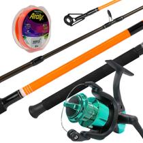Kit Pesqueiro Vara 2,10m 20lbs + Molinete JP 7000 Drag 14kg