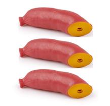 KIt Pet 3 Mordedores de Vinil Linguiça Firme e Resistente para Cachorro KIt Pet 3 Mordedores de Vinil Linguiça Firme e Resistente para Cachorro