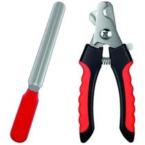 Kit Pet Banho Tosa Cortador De Unha Grande E Lixa Para Cãe