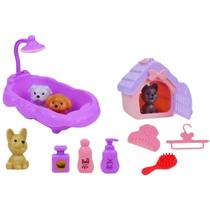 kit pet brinquedo infantil para menina miniatura animais e acessorios na cartela kit pet brinquedo infantil para menina miniatura animais e acessorios na cartela