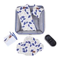 Kit Pet Cama Colchonete Toalha 6 Peças P Azul 50x50 Noblesse