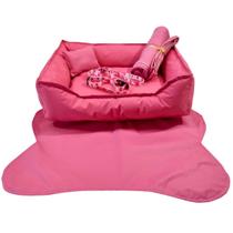 Kit Pet Cama P Tapete Manta Para Cachorro E Gato + - Dog Cat Store