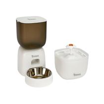 Kit Pet Comedouro Automático Dogis Easy 6L 3,5kg Bebedouro Fonte Clear Water 2L Branco Kit Pet Comedouro Automático Dogis Easy 6L 3,5kg Bebedouro Fonte Clear Water 2L Branco