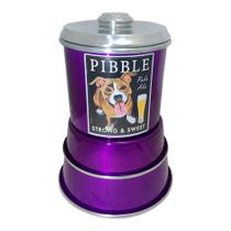 Kit Pet Comedouro + Pote de Ração Modelo Dog Pitbull Aluminio - ATACADÃO DO ARTESANATO MDF