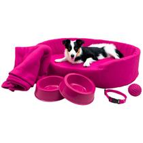 Kit Pet Grande Cama Europa com Mantinha e Acessórios Fofos Kit Pet Grande Cama Europa com Mantinha e Acessórios Fofos