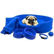 Kit Pet Médio Cama Europa com Mantinha e Acessórios Fofos