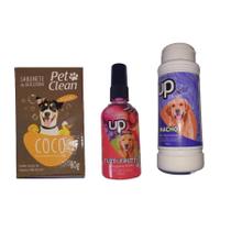Kit pet sabonete + talco + spray para hálito - PET CLEAN