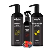 Kit Pet Shampoo E Condicionador Caviar + Colônia Perfume Passion