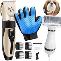 Kit Pet Shop Premium - Tosa, Luva Tira-Pelos e Secador Kit Pet Shop Premium - Tosa, Luva Tira-Pelos e Secador