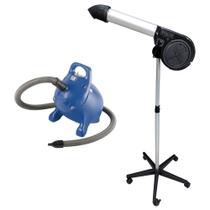 Kit Pet Shop Secador 5000 Black + Soprador Rx Kyklon Azul