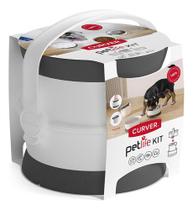 Kit Pet Viagem Petlife 3 Potes 19x18x18cm - Curver Kit Pet Viagem Petlife 3 Potes 19x18x18cm - Curver